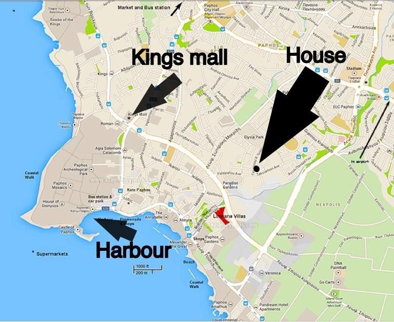 Diana Townhouse 2 Lägenhet Paphos Exteriör bild